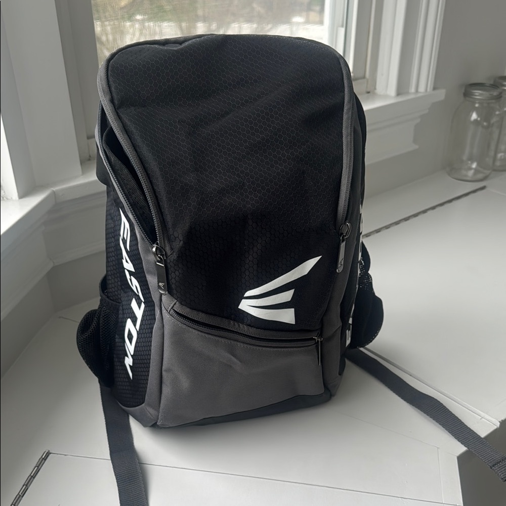 Easton Black and Gray Backpack